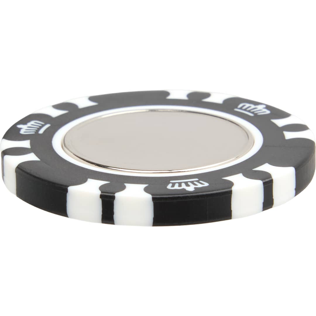 Recycled Poker Chip w/ Metal Ballmarker